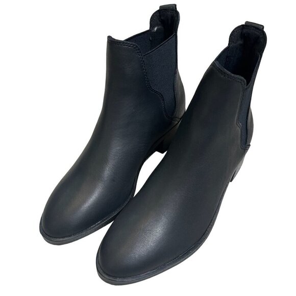 Soludos Marfa Black Leather Chelsea Ankle Bootie Size 5 NWOB - Picture 3 of 12